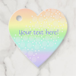 Para Recuerdos Etiquetas favoritas en forma de corazón arcoiris P
