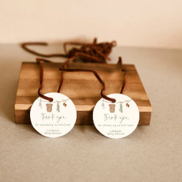 Para Recuerdos Etiquetas neutrales de género, Baby Shower verde