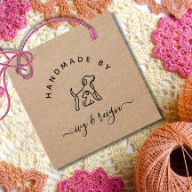 Etiquetas personalizadas de Kraft Script hechas a 