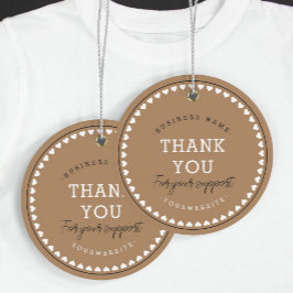 Para Recuerdos Gracias Patrón de amor clásico Etiquetas de colgar
