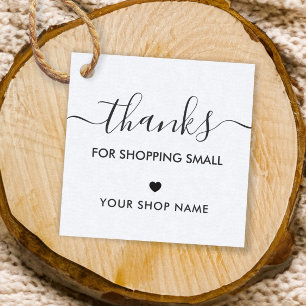 Para Recuerdos Gracias por comprar etiquetas pequeñas, Kraft