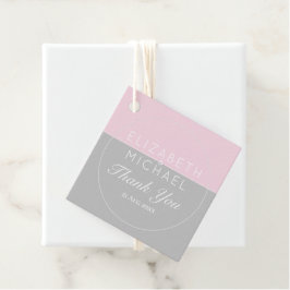 Para Recuerdos Gris Rosa Azúcar Gracias Etiquetas Favor De La Bod
