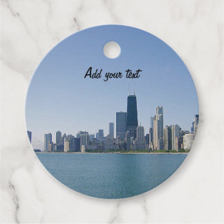 Para Recuerdos Las Etiquetas de Favorito del Horizonte de Chicago