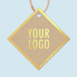 Para Recuerdos Logotipo de Relieve metalizado dorado de etiquetas