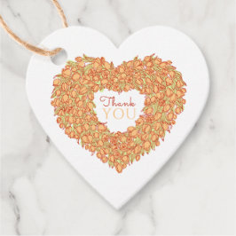 Para Recuerdos Naranja tulip heart gracias a las etiquetas de los