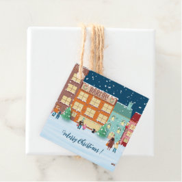 Para Recuerdos Navidades en la ciudad favorecen etiquetas de rega