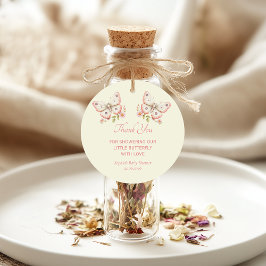 Para Recuerdos Pequeña Mariposa Gracias Etiquetas Baby Shower Fav