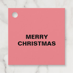 PARA RECUERDOS PINK MERRY CHRISTMAS ETIQUETAS SENCILLAS DE FAVOR