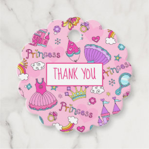 Para Recuerdos Princesa Rosa Gracias Por Favor Etiquetas