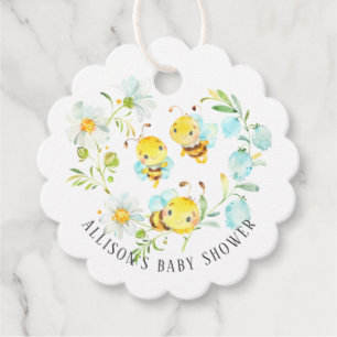 Para Recuerdos Pronto la familia de las 3 etiquetas Baby Shower f