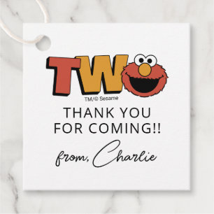 Para Recuerdos Sesame Street Elmo - Etiquetas de Favor de Segun