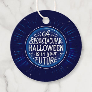 Para Recuerdos Unas etiquetas de regalo redondas de Halloween Esp