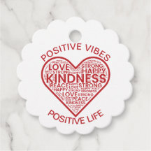 Vibraciones Positivas Etiquetas de Favor de Vida P