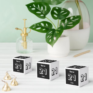 Para Regalos 21ra caja personalizada del favor del cumpleaños