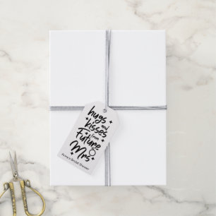 Para Regalos Abrazos y besos de las etiquetas de favor de Futur