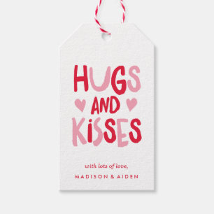 Para Regalos Abrazos y besos Etiquetas de regalo