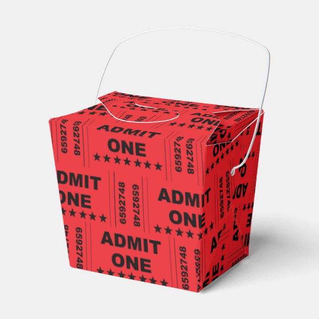 Para Regalos "Admit One" (Admitir una) caja de favor de elimina (Front Side)