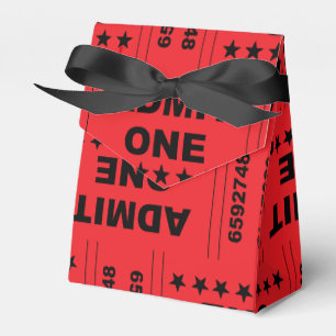 Para Regalos "Admita una" caja del favor de la tienda