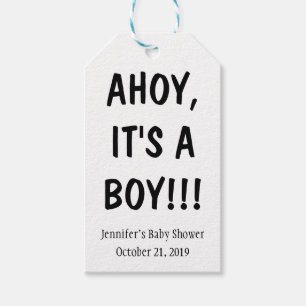 Para Regalos Ahoy son las etiquetas de regalo de un niño Baby S
