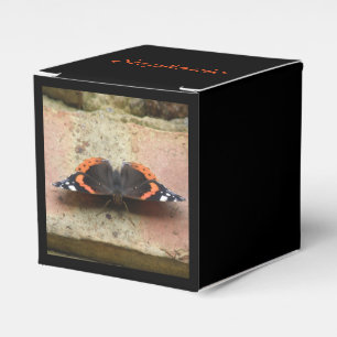 Para Regalos Almirante rojo Mariposa Personalizado Caja de Favo