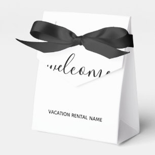 Para Regalos Alquiler de vacaciones Caja de bienvenida blanca