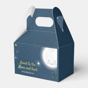 Para Regalos Amado a la luna y a la caja trasera del favor de