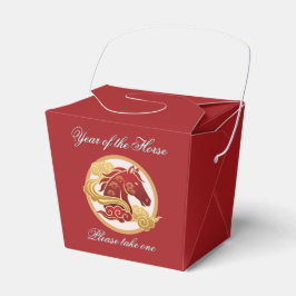 Para Regalos Año del Caballo Caja de Favor 2"w x 2"l x 2.75"h