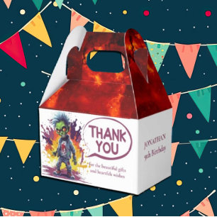 Para Regalos Apocalipsis Cumpleaños Caja de Favor de Niño Zombi