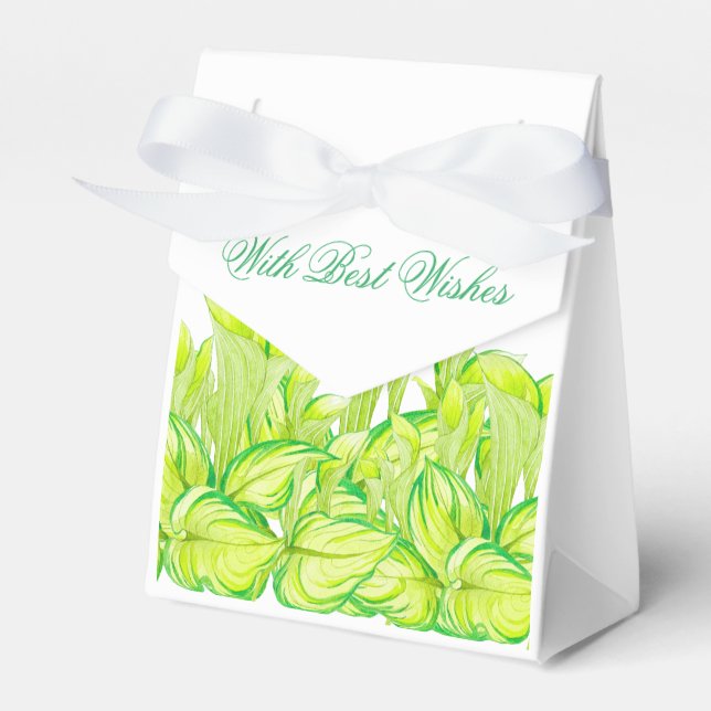 Para Regalos 'Armonía en verde' en caja de favores (Front Side)