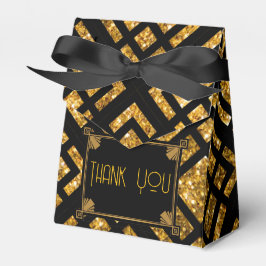 Para Regalos Art Deco Caja de Favor de Tiendas de Boda Negro y 