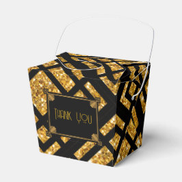Para Regalos Art Deco Negro y Boda de oro sacan caja de favores