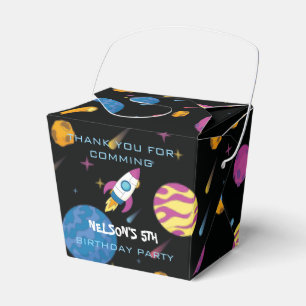 Para Regalos Astronauta Viajando por Galaxia Caja de Favor de C