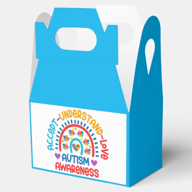 Para Regalos Autismo - Caja de Favor Gable (Abierto)