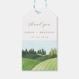 Para Regalos Azul cielo con boda de campo Gracias etiquetas de 