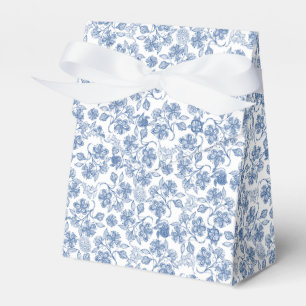 Para Regalos Azules añiles en la caja floral étnica blanca de