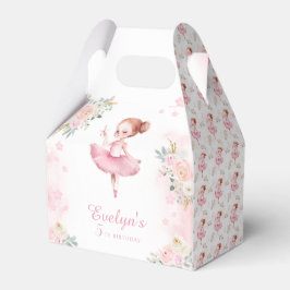 Para Regalos Balerina rosa lindo cumpleaños caja de agradecimie