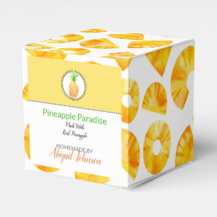 Para Regalos Baño y embalaje corporal caseros   Caja de piña