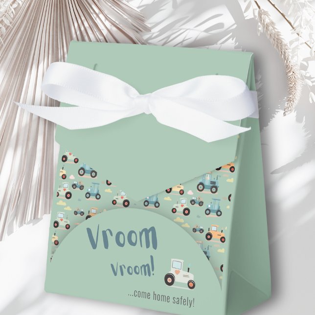 Para Regalos Bebé ducha pequeño tractor caja verde azulada (Subido por el creador)