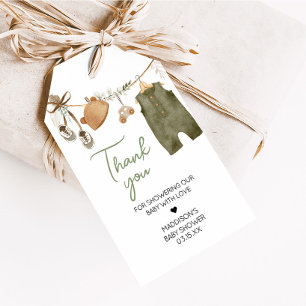 Para Regalos Bebé dulce Boho Ropa Baby Shower Etiquetas Favor