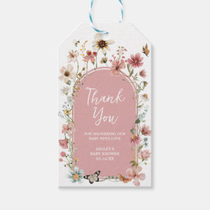 Para Regalos Bebé en las etiquetas del favor de las flores silv