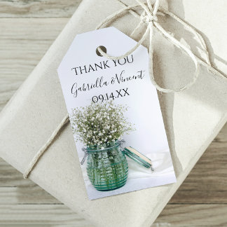 Para Regalos Bebés blancos respiran en etiquetas de favor de bo