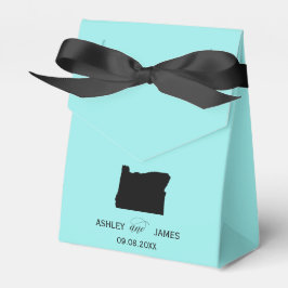 Para Regalos Bienvenido boda a la caja de Favor de Oregon, Mapa