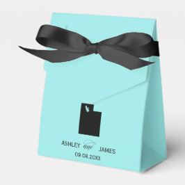 Para Regalos Bienvenido boda a la Caja de Favor de Utah, Mapa