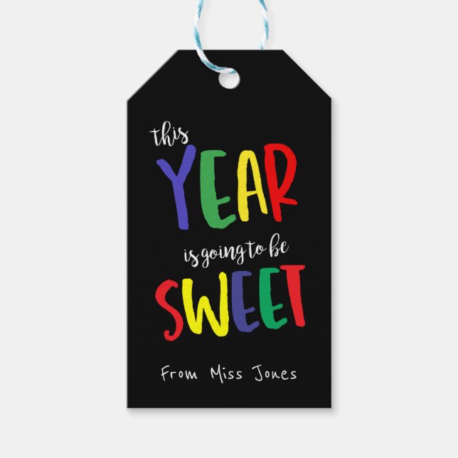 Para Regalos Bienvenido de vuelta a las etiquetas escolares, pr (Anverso)