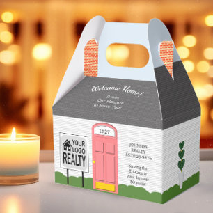 Para Regalos Bienvenidos a la caja de regalo de la puerta rosa