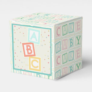 Para Regalos Bloques lindos de la caja W/ABC del favor de Baby