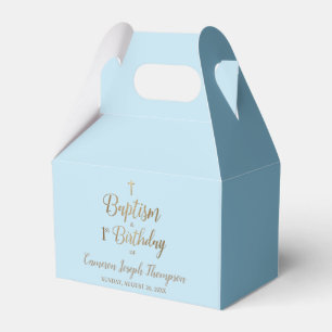 Para Regalos Blue 1º bautismo de cumpleaños bebé caja de favore