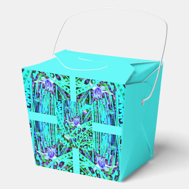 Para Regalos Blue Heart Moon & Wonder Blue Rosa Caja de recepci (Anverso)