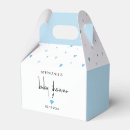 Para Regalos Blue Hearts Baby Boy Ducha Caja Favorita Bonito