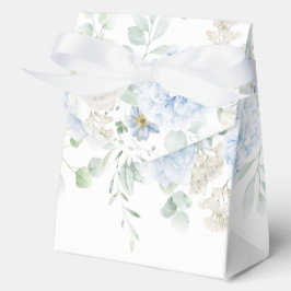 Para Regalos Blue y White Roses Hydrangeas Caja de Favor de Bod
